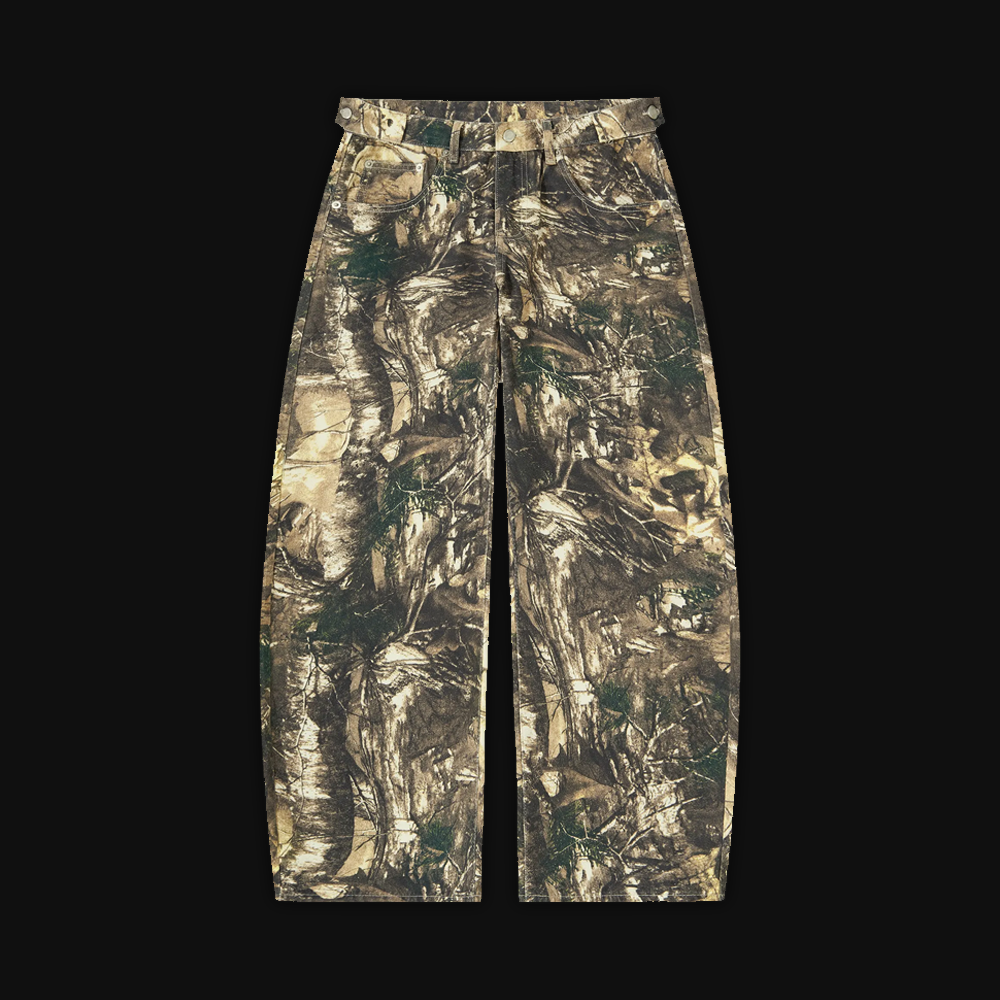 Tree Camo Barrel Leg Pants