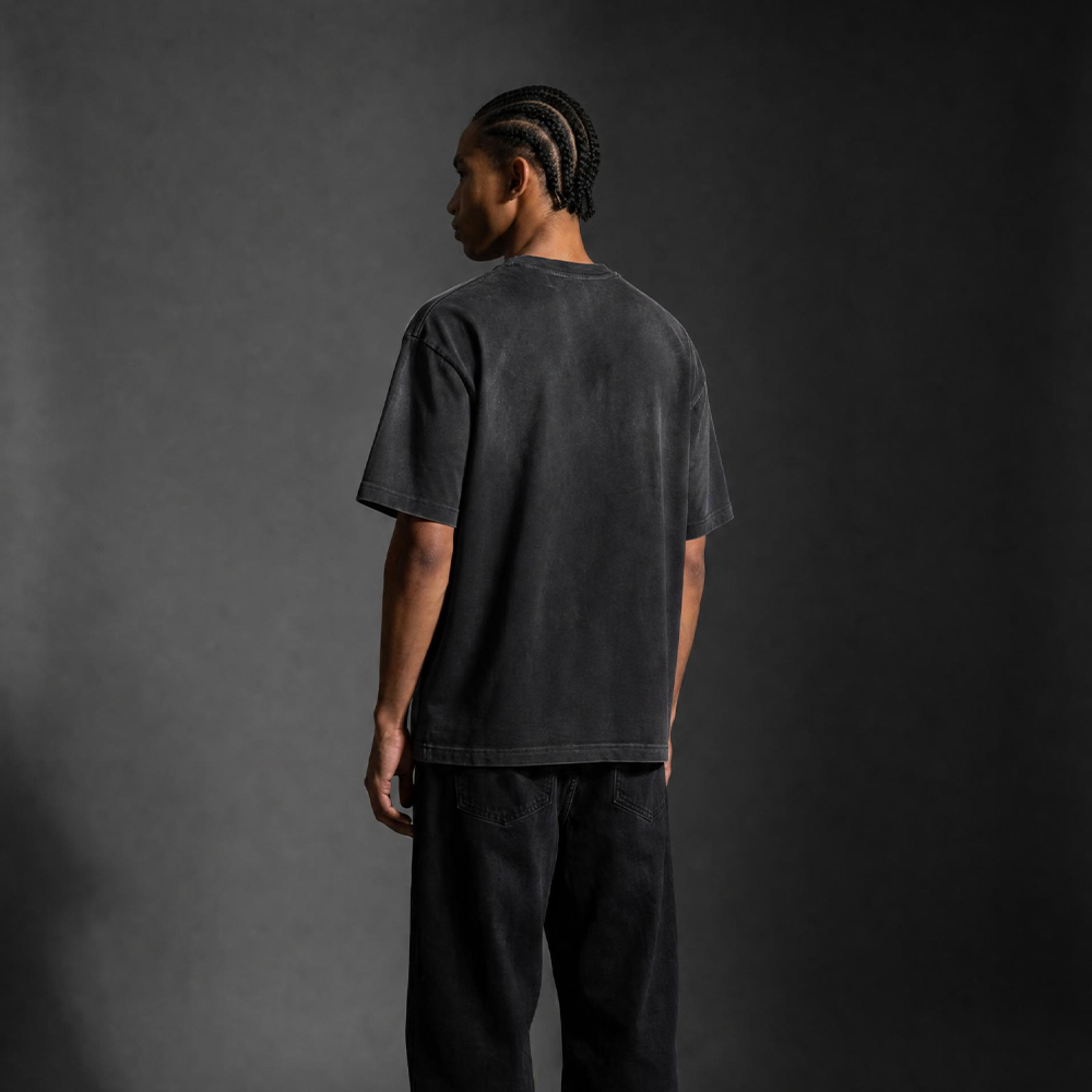 Monkey Washed Gradient "THE WORLD IS YOURS" Oversized T-Shirt
