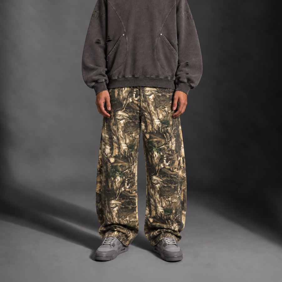 Tree Camo Barrel Leg Pants