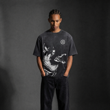 Monkey Washed Gradient "Hellhound" Oversized T-Shirt