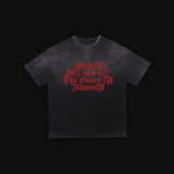 Monkey Washed Gradient "Heaven/Hell" Oversized T-Shirt