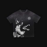 Monkey Washed Gradient "Hellhound" Oversized T-Shirt
