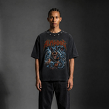Studded Oversized "The Triarchy" T-Shirt