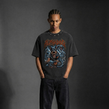 Studded Oversized "The Triarchy" T-Shirt