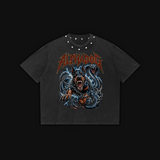 Studded Oversized "The Triarchy" T-Shirt