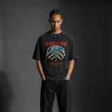Studded Oversized "The World is Yours" T-Shirt